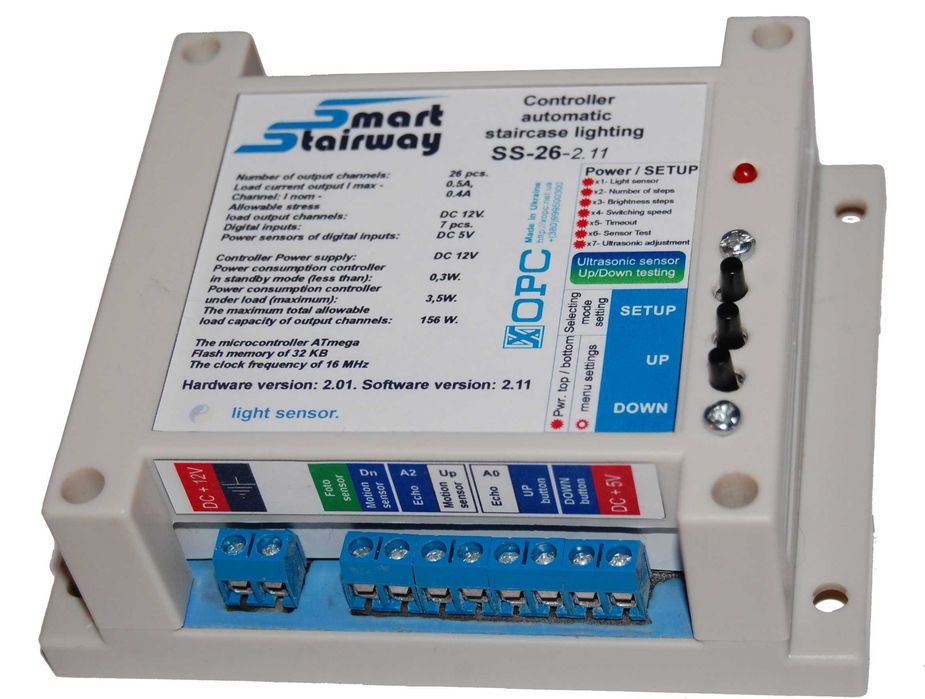 Контролер автоматичної підсвітки сходів Smart Stairway SS-26