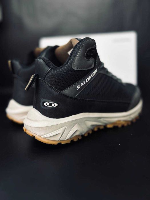 мужские зимние ботинки  salomon+7 -21 супер теплые кроссовки саламон