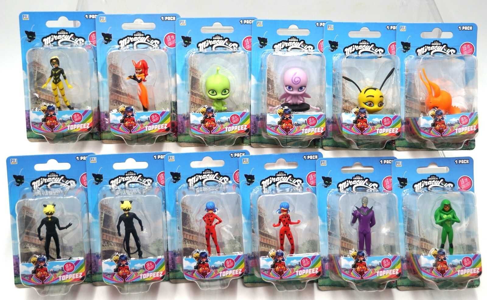 Фігурки героїв Miraculous - ЛедіБаг Супер-Кіт Рена Руж Бражник квамі