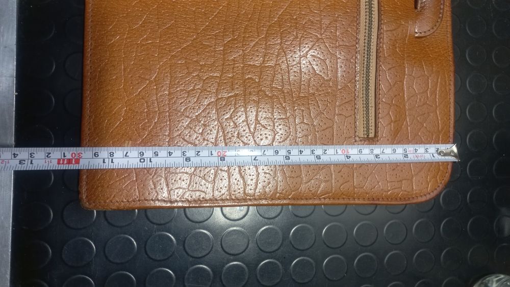 Stara skórzana aktówka PRL