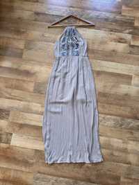 Sukienka letnia maxi boho Reserved S/36 beżowa