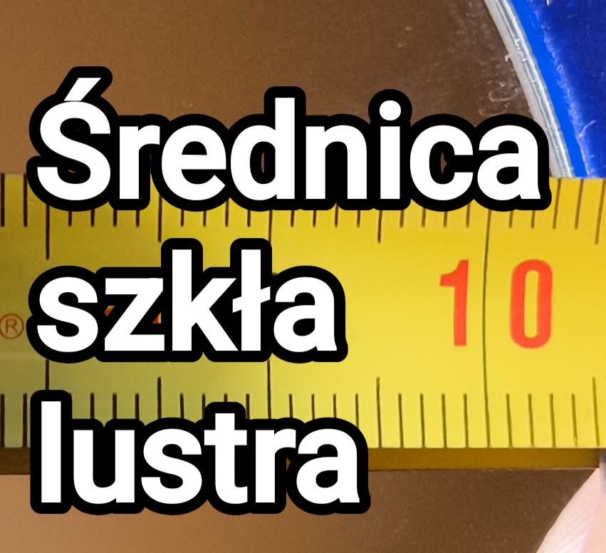 Dwustronne Lusterko stojące podróżne niebieskie