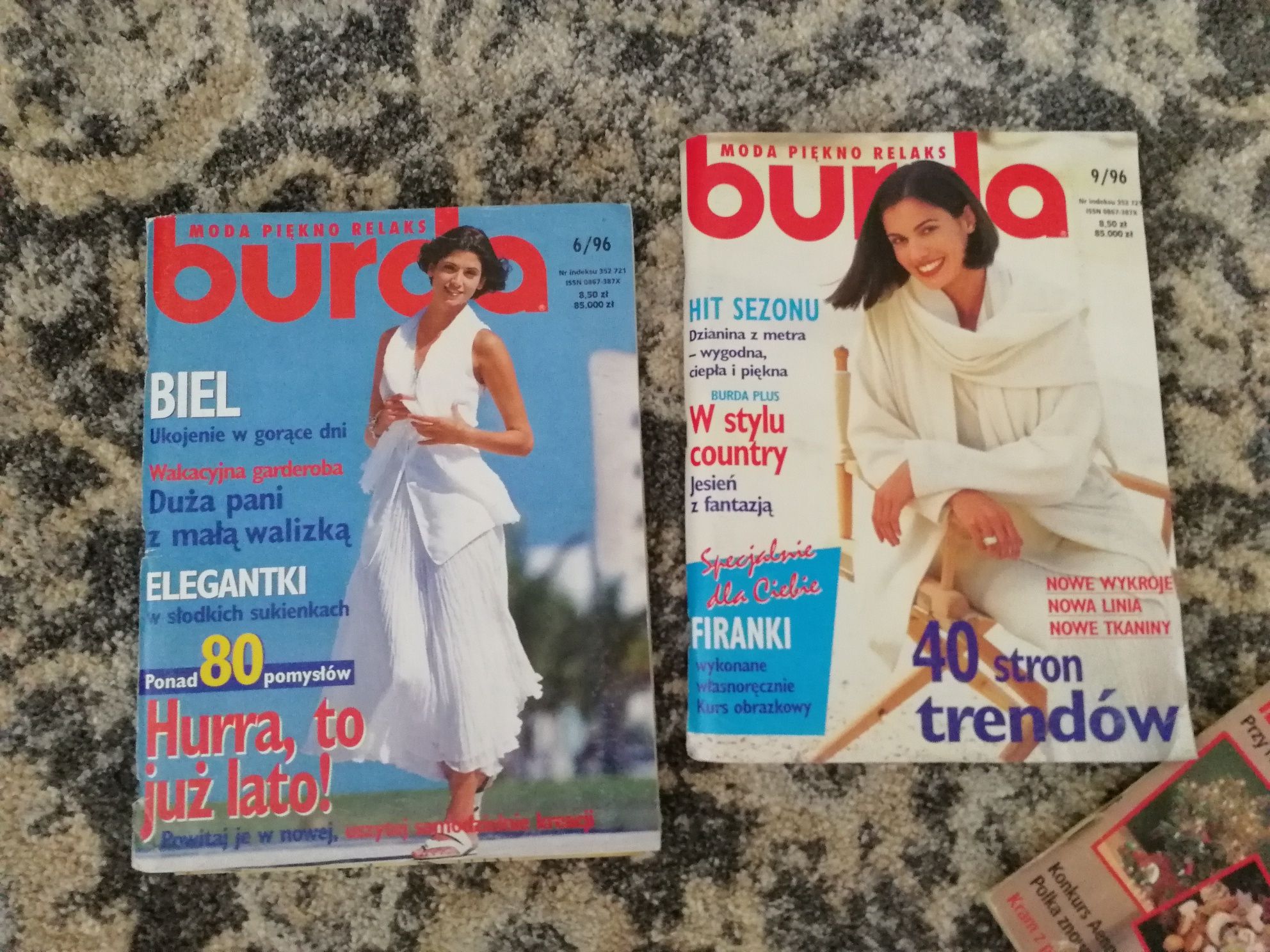Burda czasopismo szycie moda  wybrany rocznik