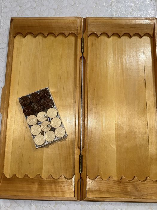 Нарди з натурального дерева (ручна робота)