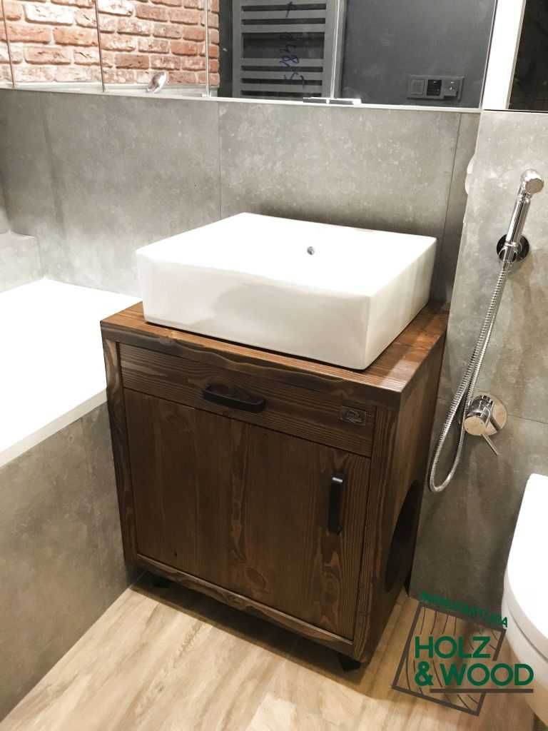 Meble łazienkowe Szafka pod umywalkę Toaletka Manufaktura Holz & Wood