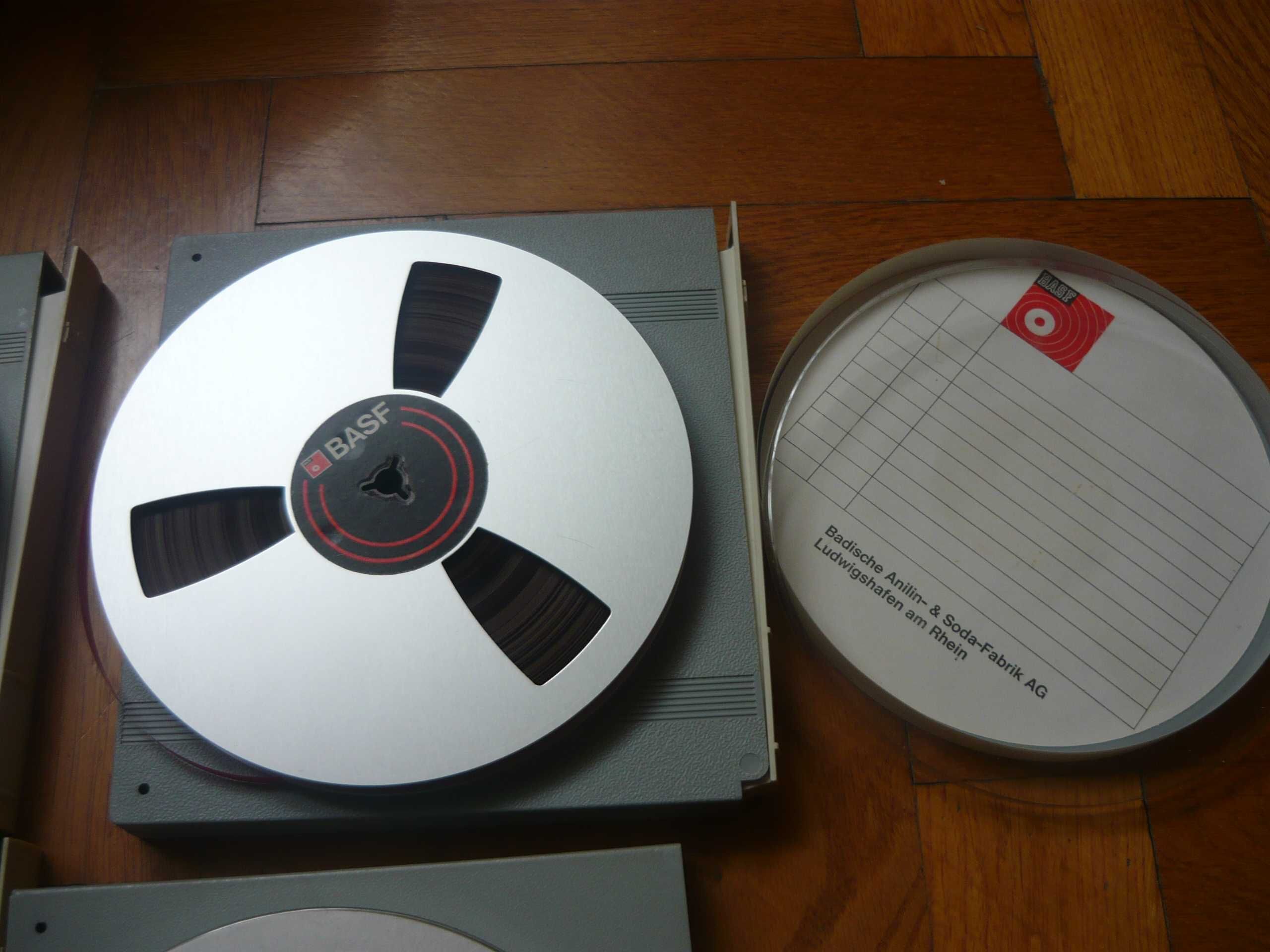Basf aluszpule 18cm z tasma basf oryginalnym pudelkiem plastikowym