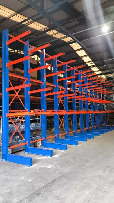 Regały wspornikowe nowe magazynowe jednostronne H400cm ramiona 100cm