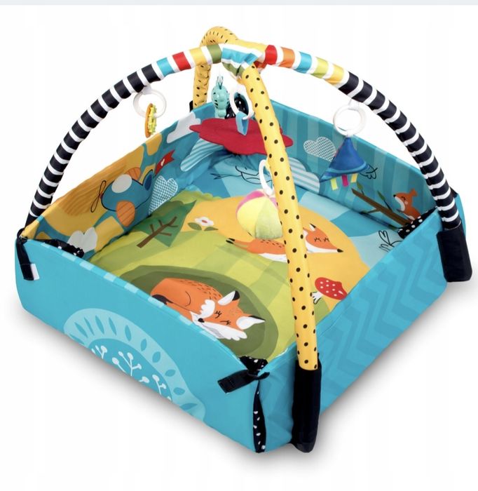 Mata interaktywna/edukacyjna 110x100cm lisek Ricokids