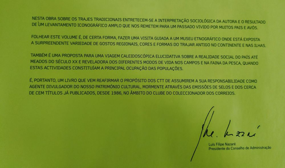 Livro "Trajes Regionais"

- CTT