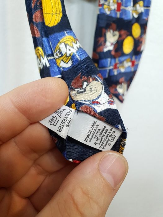Krawat Space Jam kosmiczny mecz 155cm retro vintage 1997 rok