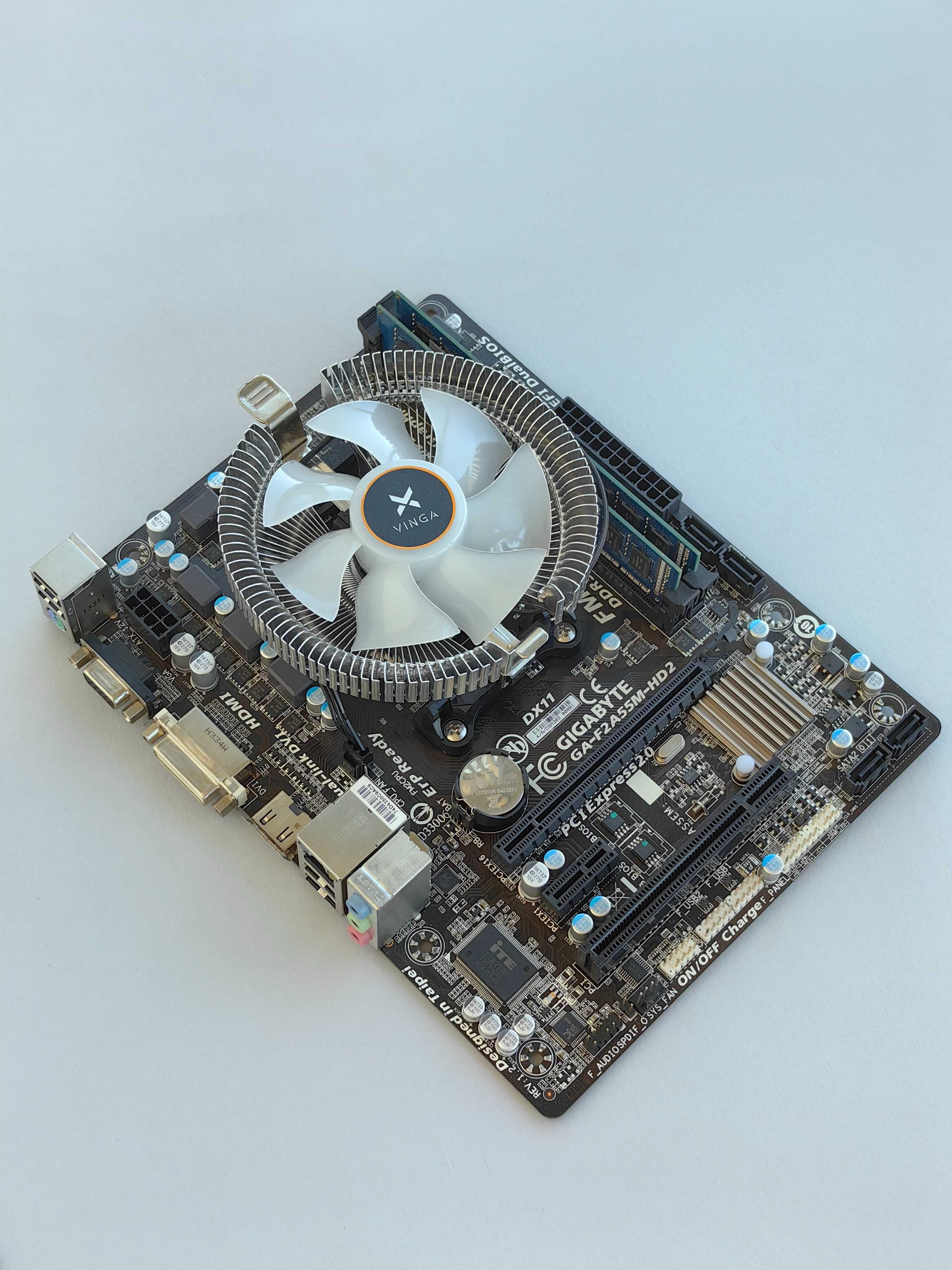 Комплект Gigabyte GA-F2A55M-HD2 sFM2 + AMD A4-5300 3.6 GHz + DDR3 4 GB