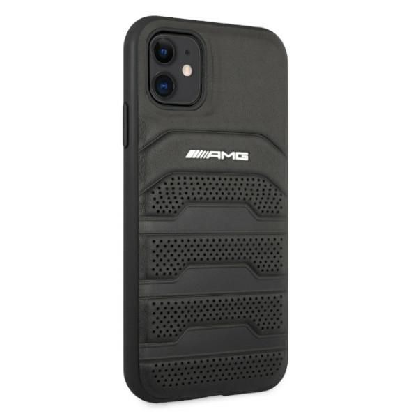 AMG AMHCN61GSEBK iPhone 11 / Xr 6,1"czarny/black hardcase Leather