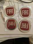 Naklejki FIAT, efekt 3d średnica 5cm