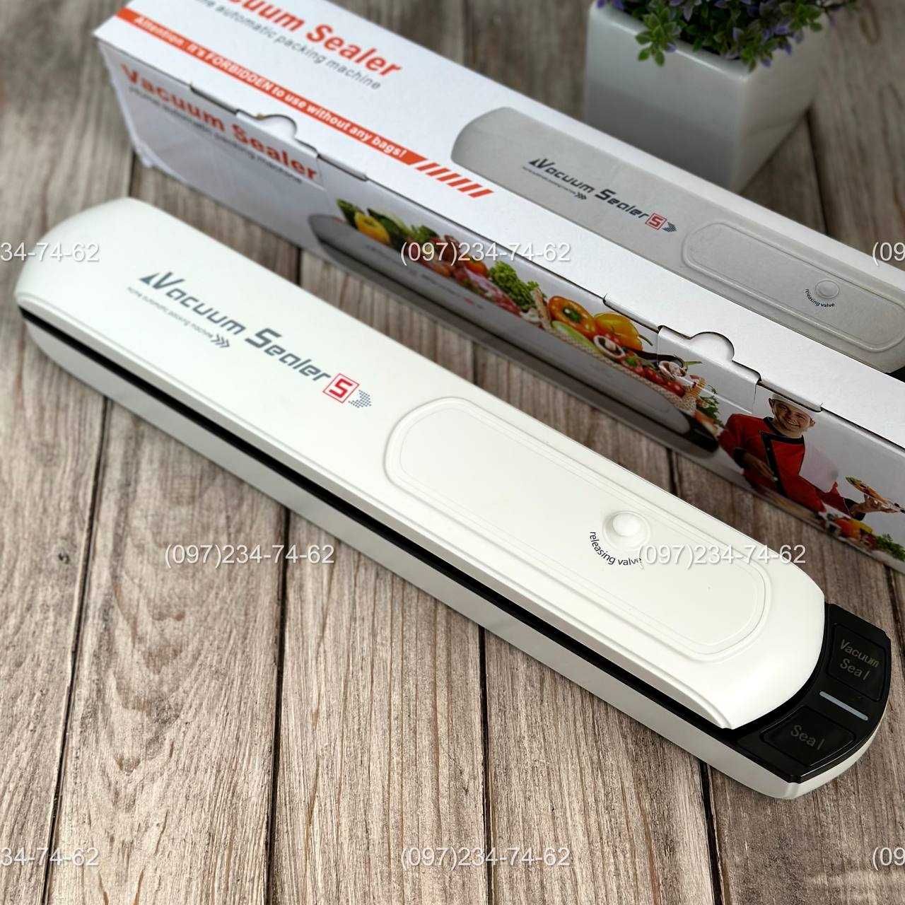 Вакуумний пакувальник продуктів Vacuum Sealer S Вакуумный упаковщик