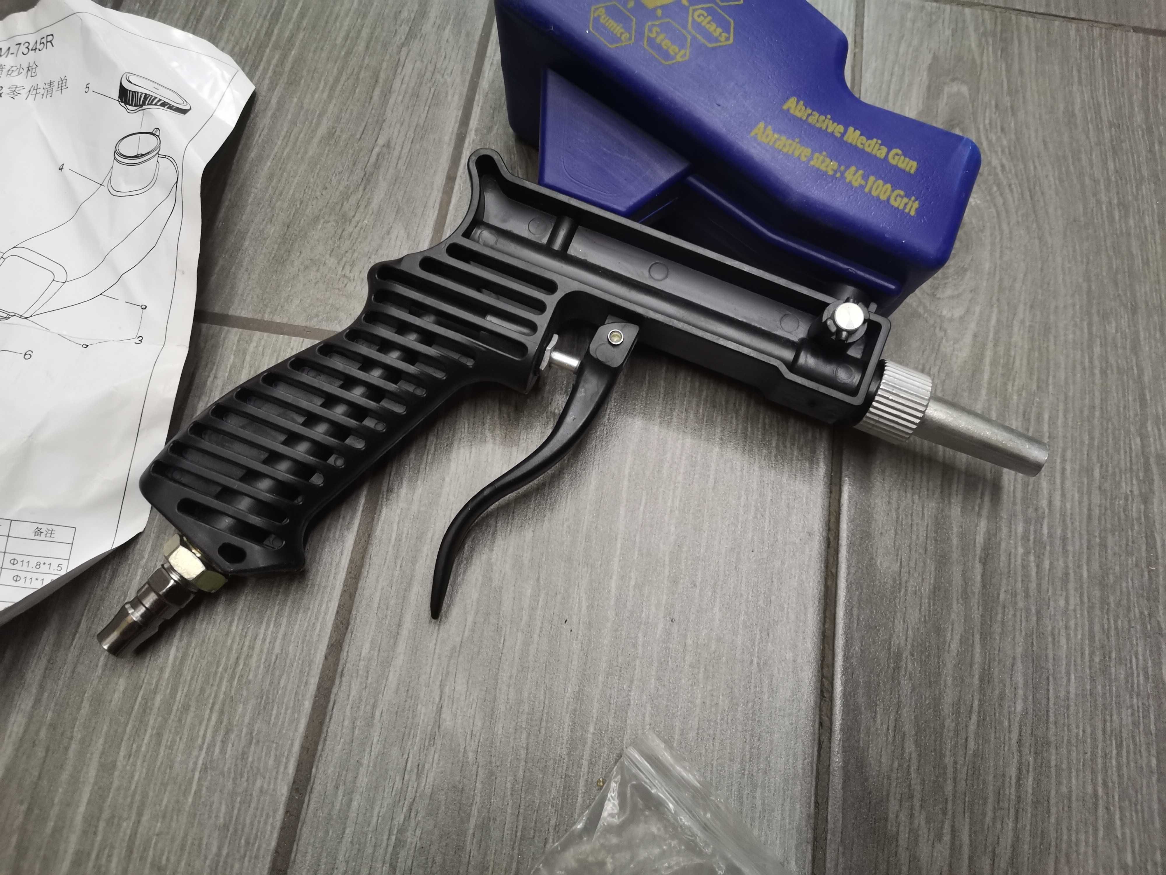 Пистолет пескоструя / sand blaster на компрессор