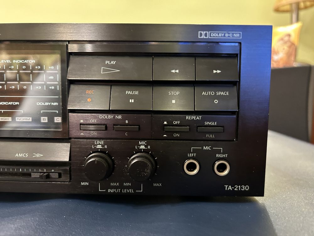 Magnetofon jednokasetowy ONKYO TA-2130 Dźwięk Stereo made in Japan RCA