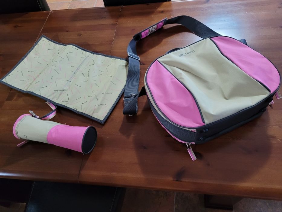 Cadeira criança para carro + mala fraldário + cadeira baloiço