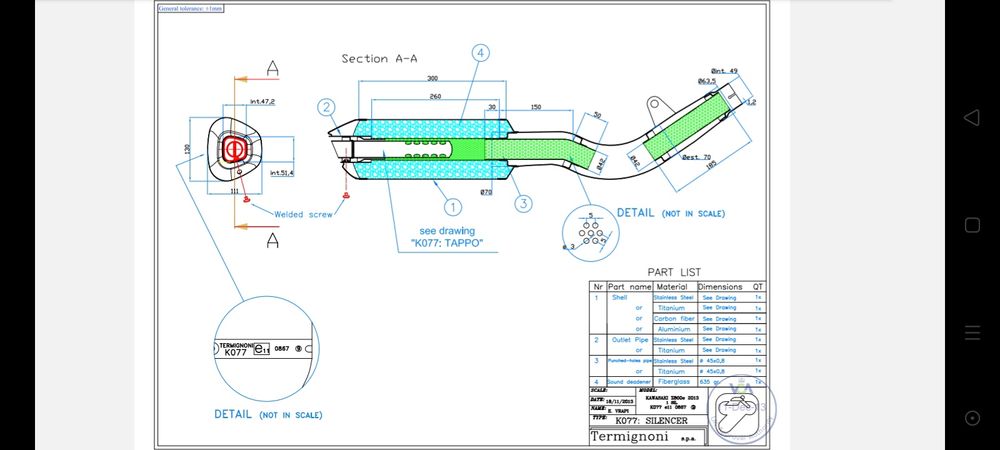 Termignoni para a Kawasaki Z800