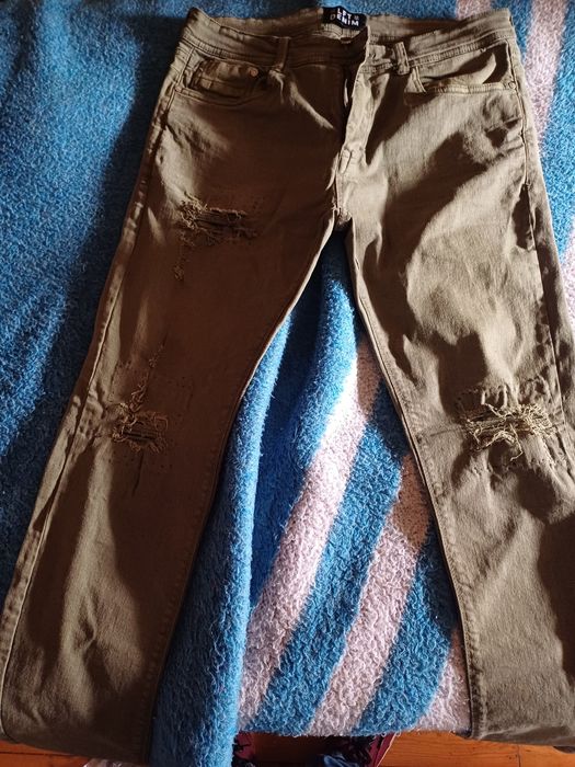 Calças lftman 42 estilo rasgado como novas