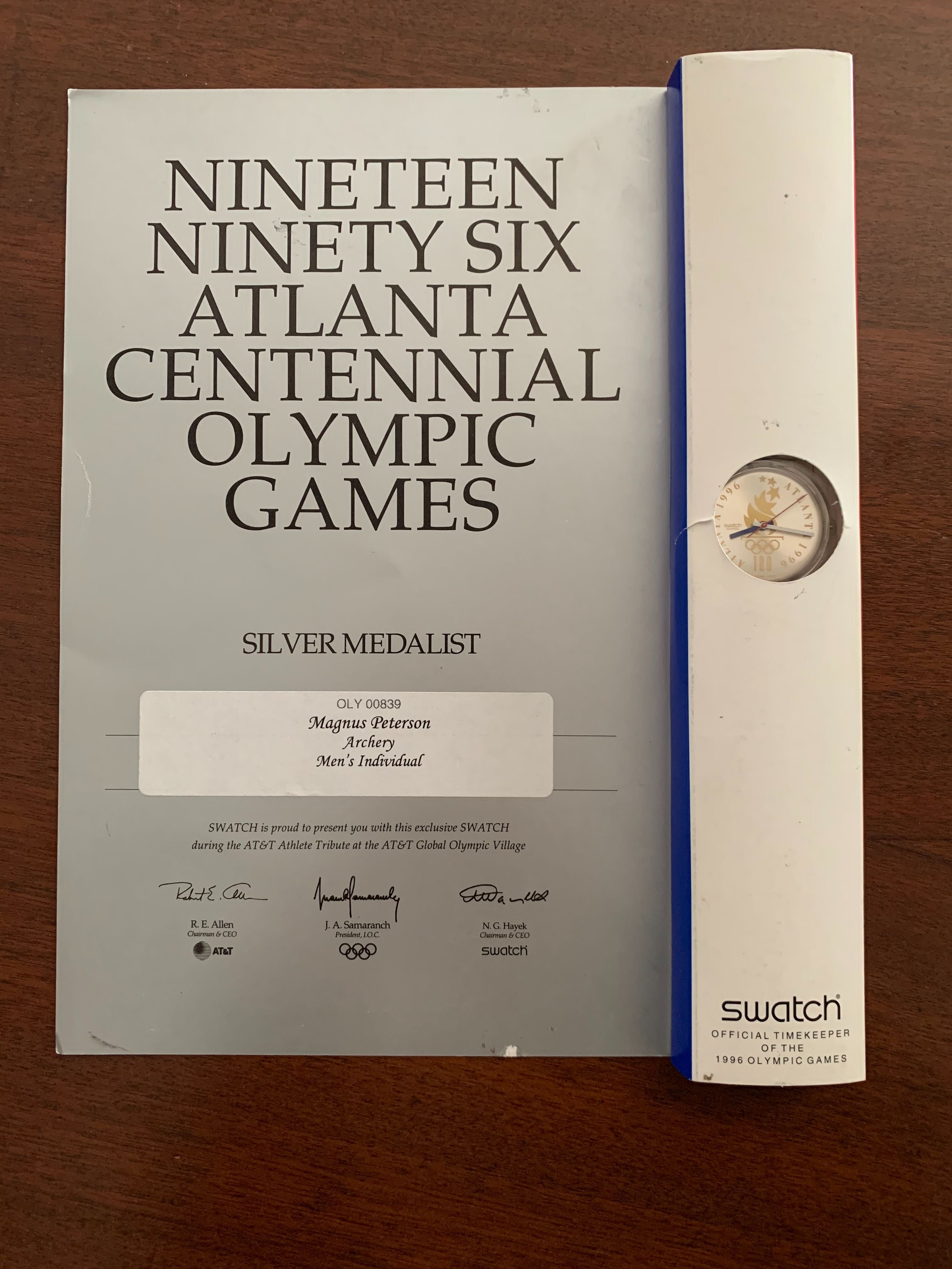 Swatch edição especial limitada jogos olímpicos 96