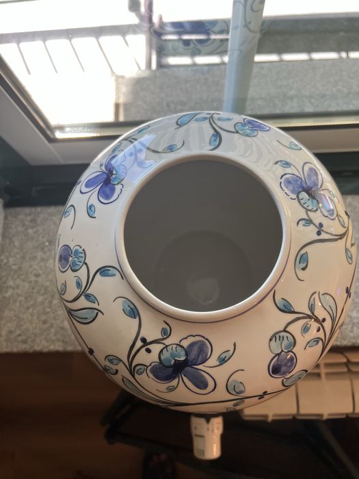 Pote alto Faiança pintado à mão - 1997