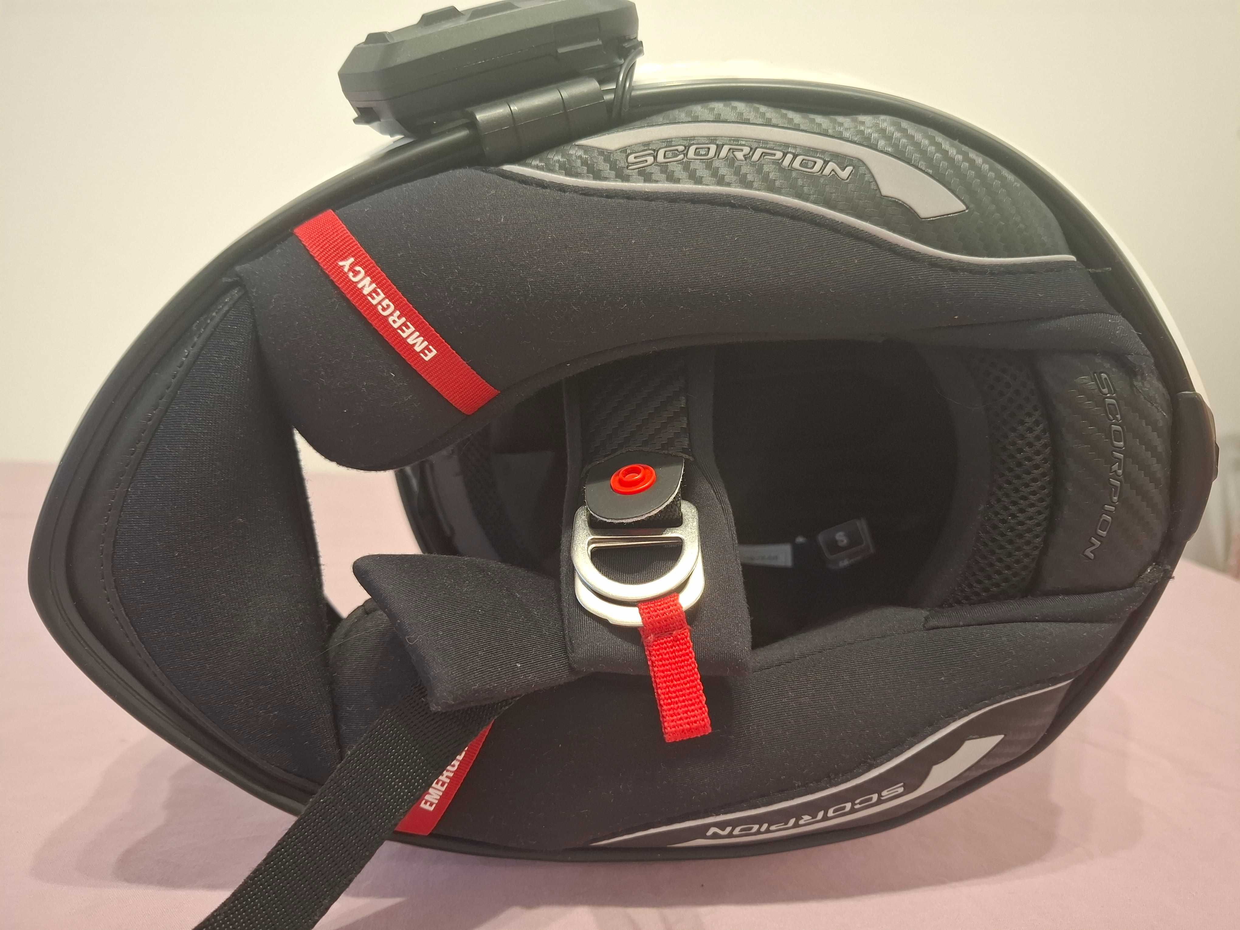 Kask motocyklowy Scorpion EXO 1400 EVO + interkom cardo