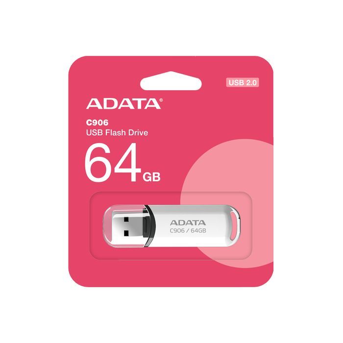 pendrive adata c906 64gb biały - usb 2.0