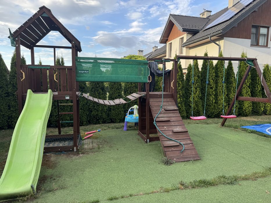 Plac zabaw drewniany ogrodowy