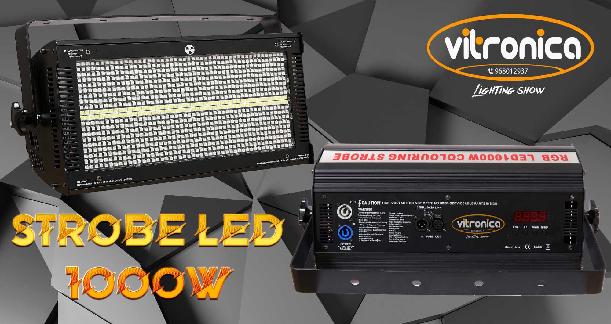 led strob 1000w, novo