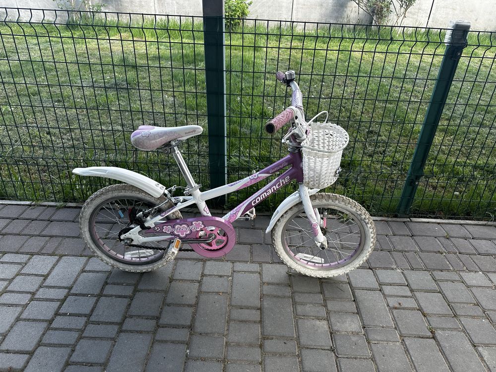 Велосипед Comanche Butterfly W16 8", розовый-белый