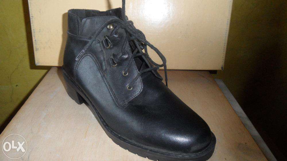 Sznurowane botki czarne skóra 36 37 39 retro vintage rock grunge