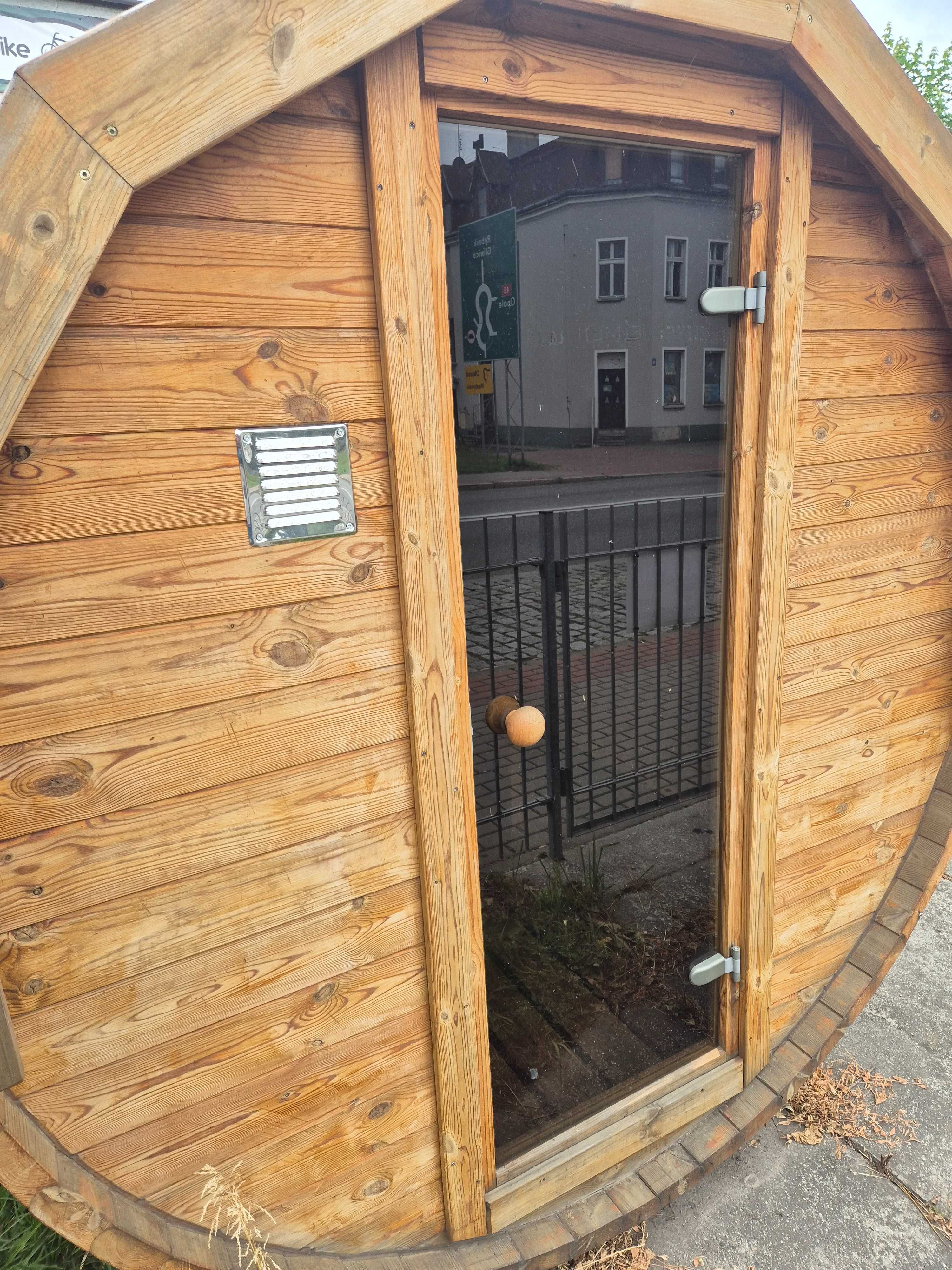 Sauna ogrodowa beczka 250 cm THERMO