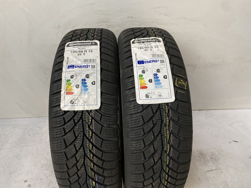 2x 195/65/15 Continental WinterContact TS870 / 2021r NOWE / GWARANCJA
