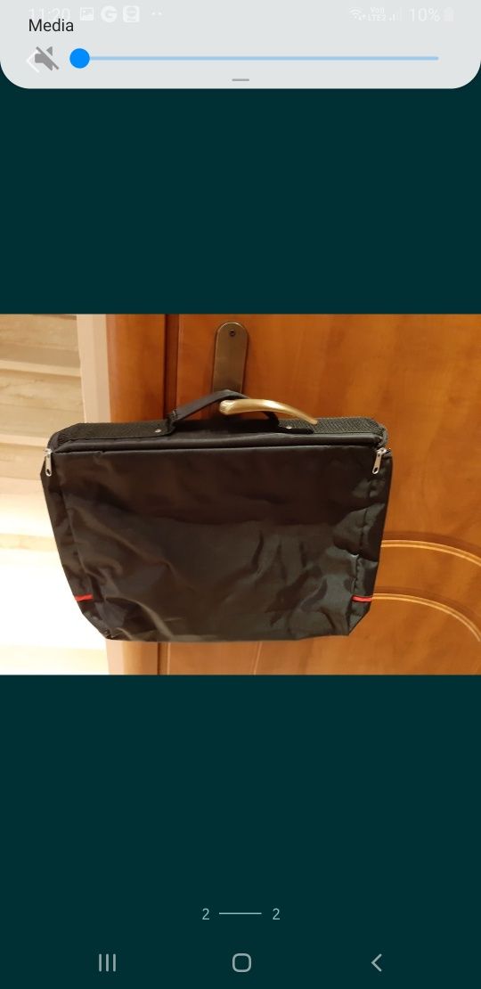 Torba na laptopa torebka purmo kolekcja czarna home laptop do ręki