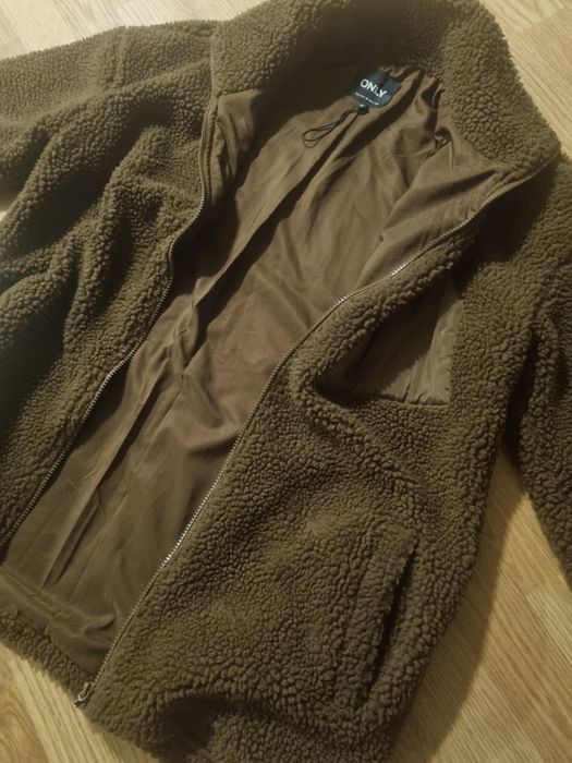 Only kurtka przejściowa M brązowa oversize miś