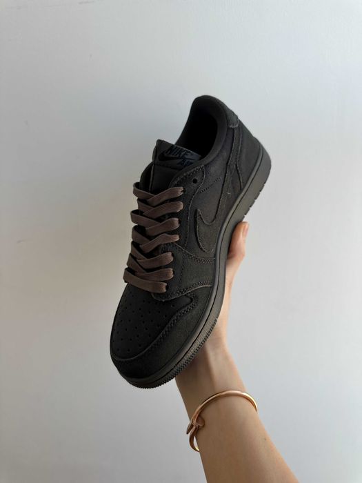 ‼️Кросівки Nike Air Jordan 1 Retro Low OG SP Travis Scott Velvet Brown