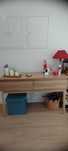 Consola ABANA bege em mdf com 2 gavetas Homa

Com algumas partes danif