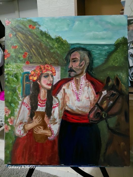 Картина маслом! 50 на 60 створила картину я!!