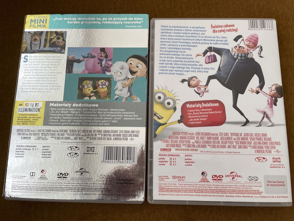 Film DVD Minionki 2 szt