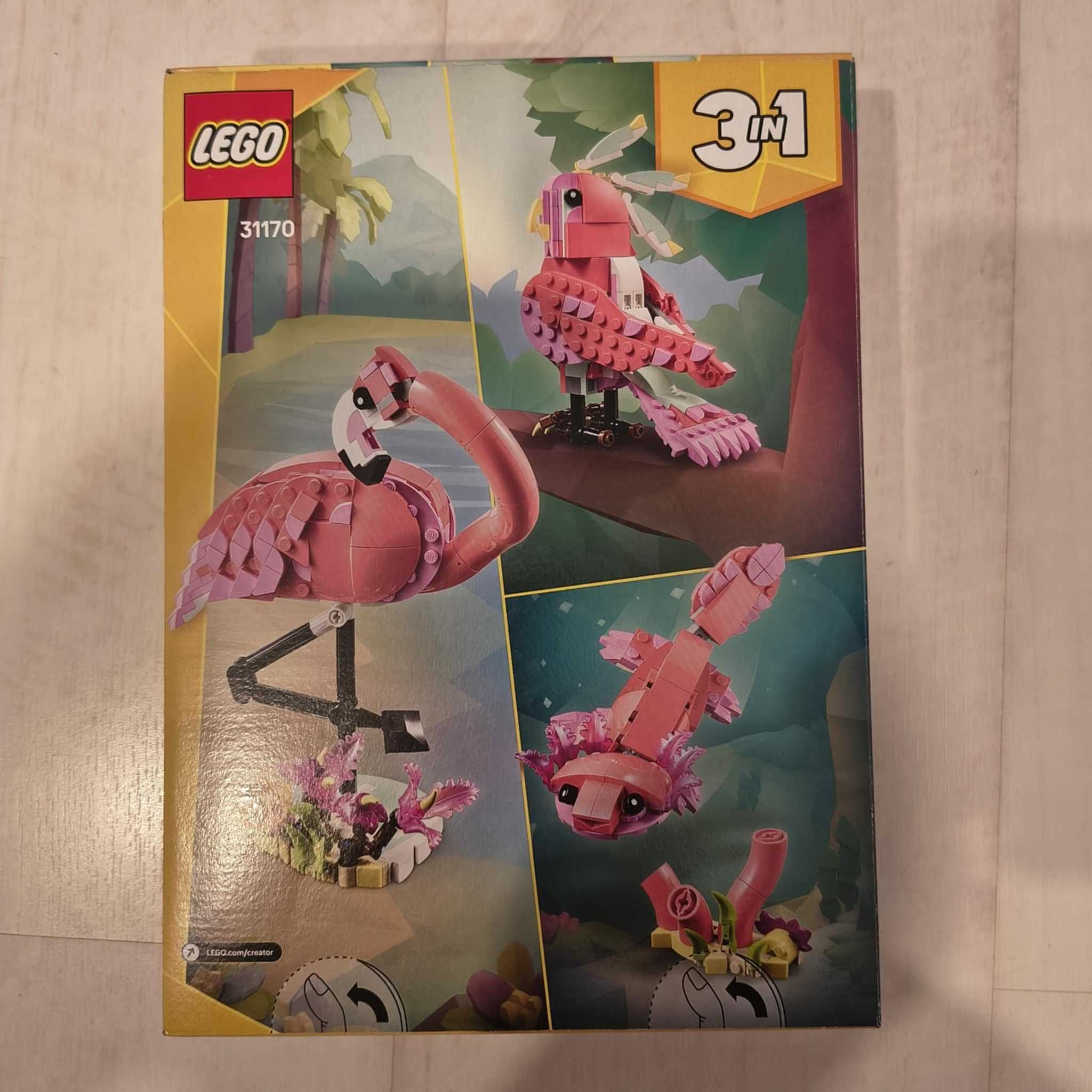 LEGO 31170 Creator 3w1 Dzikie zwierzęta różowy flaming