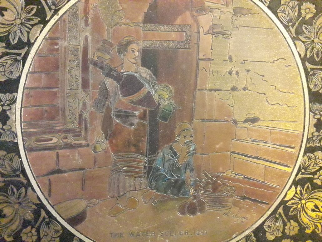 Тарелка, панно, чеканка на стену, Египет