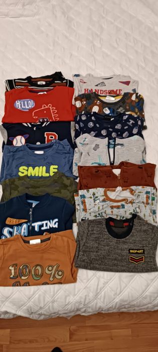 Paka zestaw ubrań ciuchów ciuchy dla chłopca dziecka rozmiar 86/92