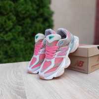 Жіночі кросівки New Balance 9060 рожеві з бежевим Розміри 36-40р.