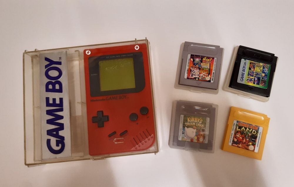 Game Boy DMG-001 Original + 4 jogos