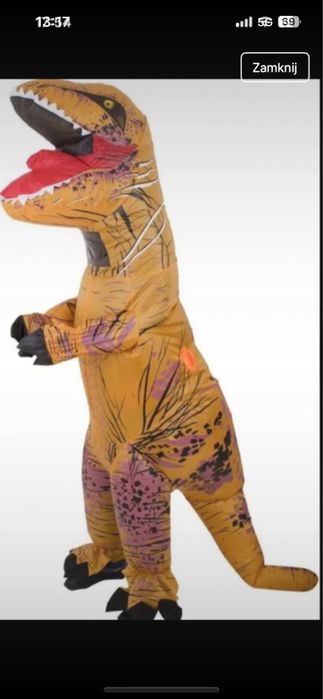 Stroj dinozaura pompowany