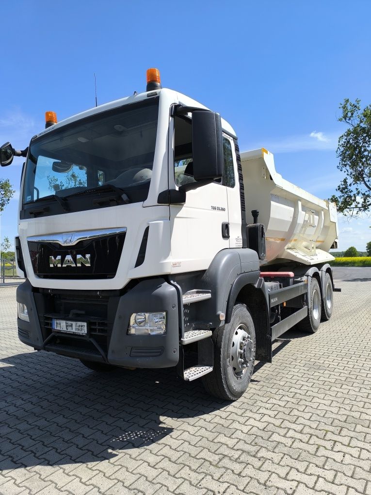MAN TGS 33.360, 6X6, wywrotka, tylnozsyp, manual, euro 6 jak nowy