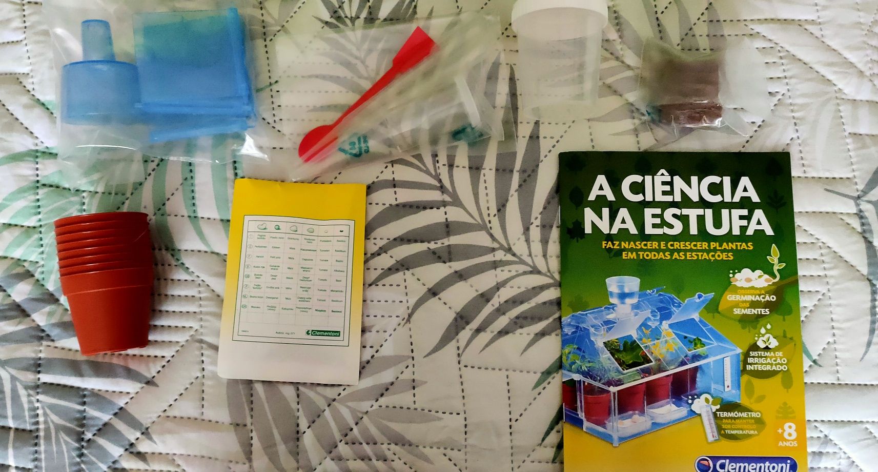 Jogo ciência na estufa