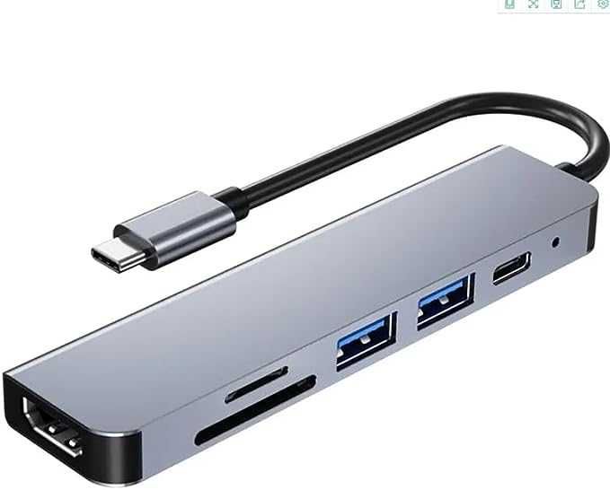 Stacja dokująca typu C do laptopa 6w1 z HDMI