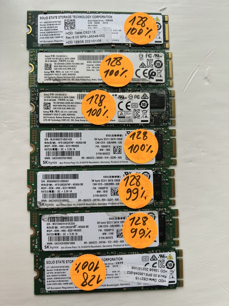 SSD M.2 SATA 2280 128Gb ссд диск/накопичувач