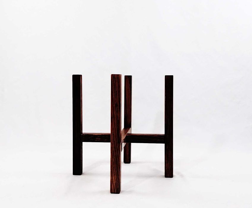 Stojak pod doniczkę Kwietnik nowoczesny 20/h25 dąb brąz